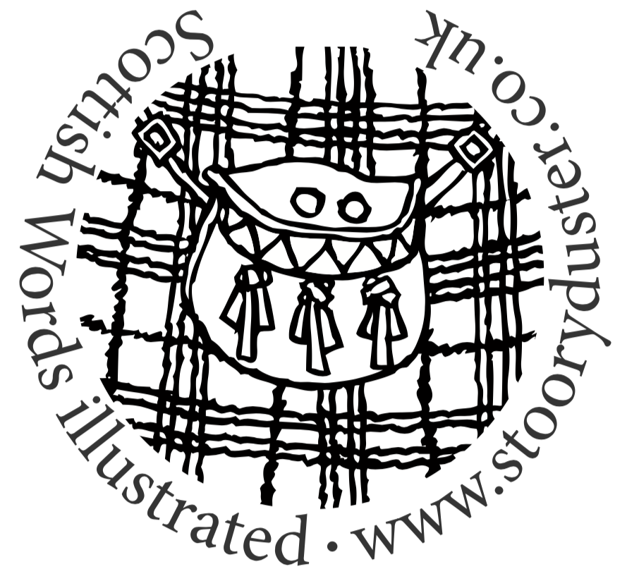 The Stooryduster grinning sporran