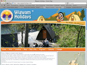 Wigwam Holidays.